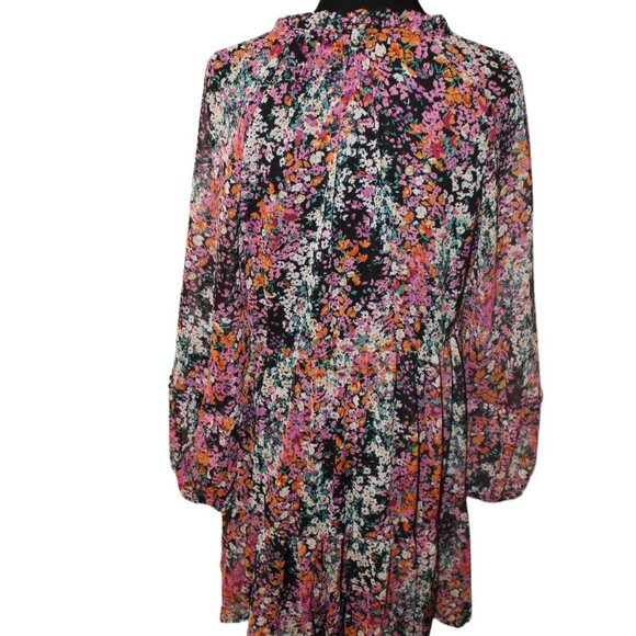 POP UP SALE Vince Camuto Multicolored Floral Prairie Cottage Dress XS NWT's - Picture 7 of 12